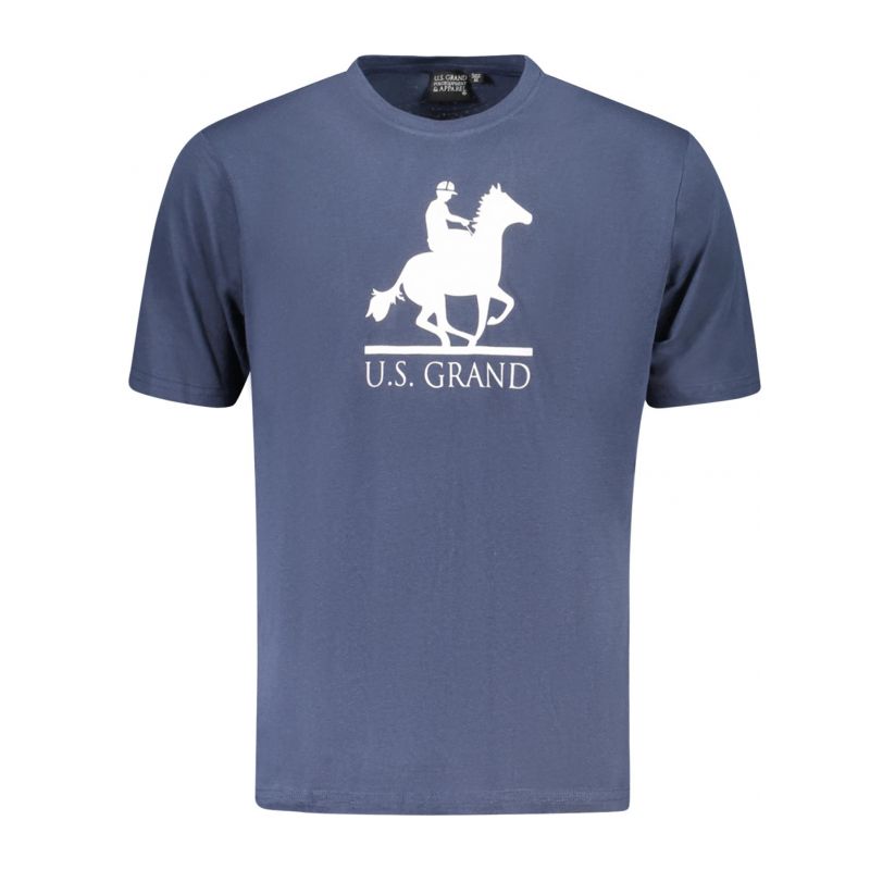 Мъжка тениска с къс ръкав us grand, синя U.S. GRAND AU02646_BL1NAVY