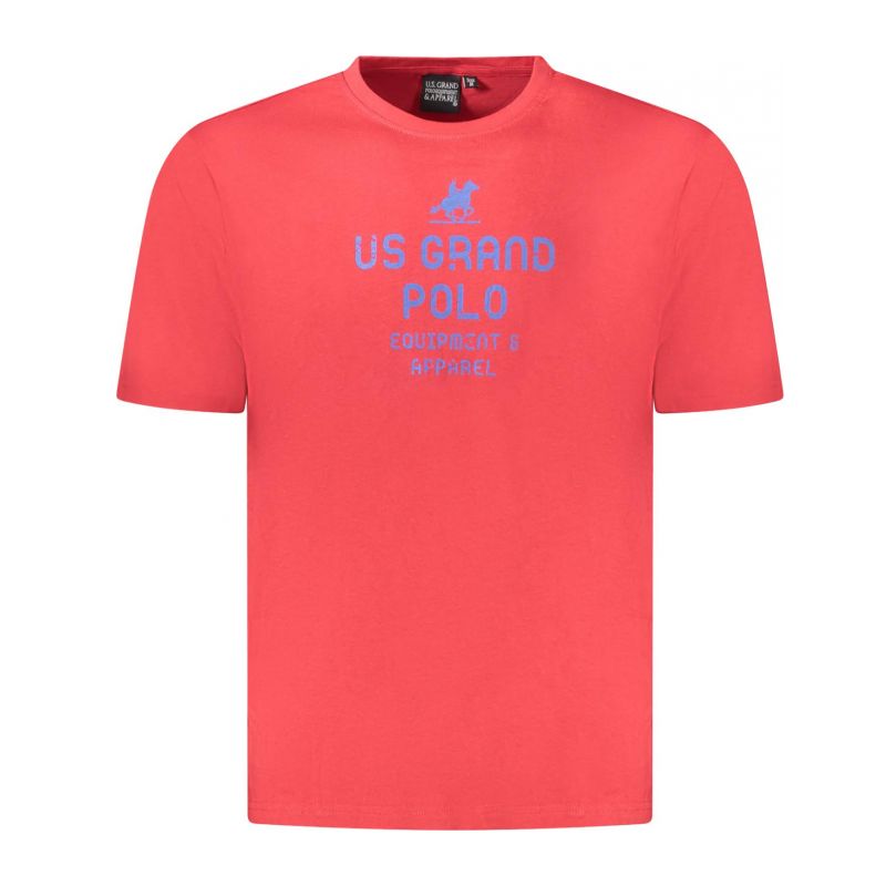 Мъжка тениска с къс ръкав us grand, червена U.S. GRAND