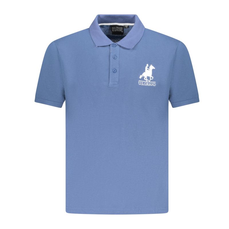 Мъжка тениска с къс ръкав us grand polo, синя U.S. GRAND AU02662_BL2JEANS