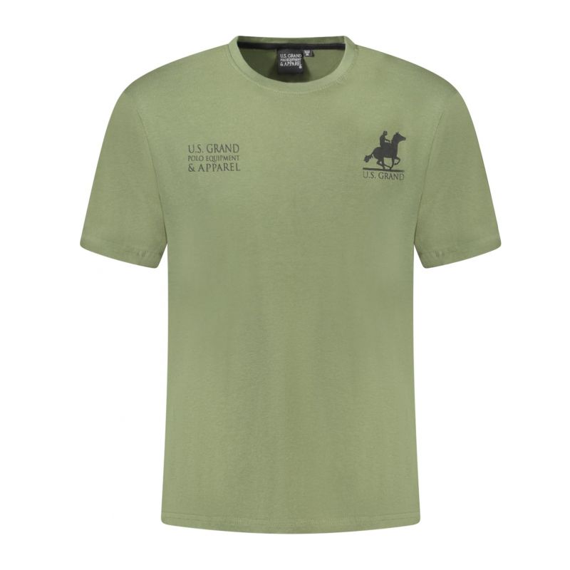 Мъжка тениска с къс ръкав us grand в зелено U.S. GRAND AU02651_VE16VERM