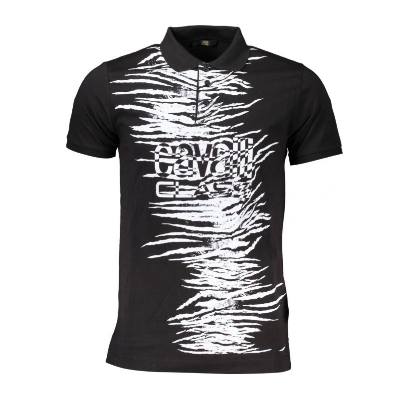 Мъжка тениска с яка CAVALLI CLASS QXT64E-KB010_05051