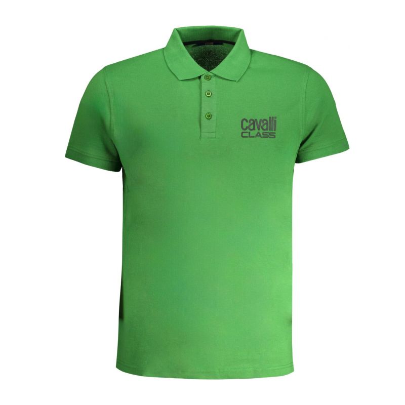 Мъжка тениска с яка CAVALLI CLASS QXT64ZKB002_VE07334