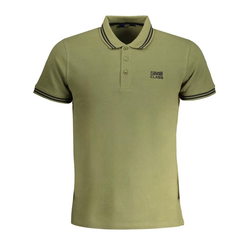 Мъжка тениска с яка CAVALLI CLASS QXT64YKB002_VE04050