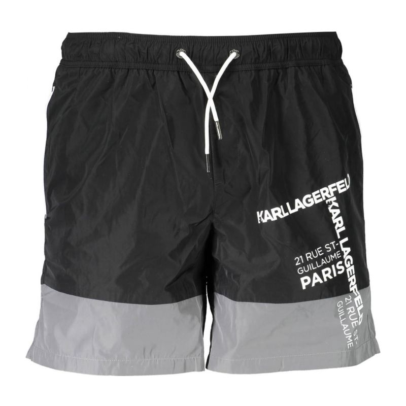 Мъжки бански KARL LAGERFELD KL20MBM02_NERO_BLACK