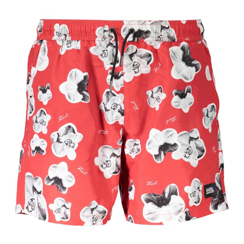 Мъжки бански KARL LAGERFELD KL20MBM12_ROSSO_RED