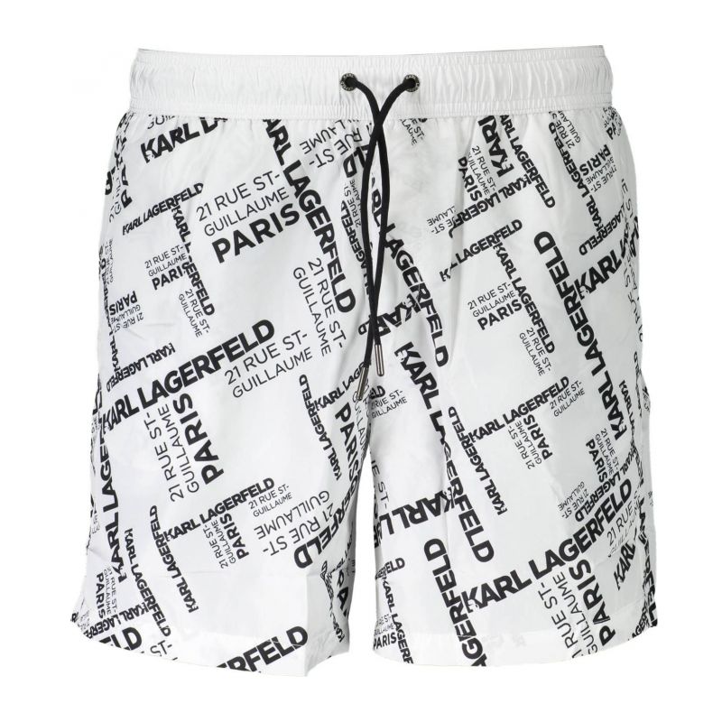 Мъжки бански KARL LAGERFELD KL20MBM08_BIANCO_WHITE