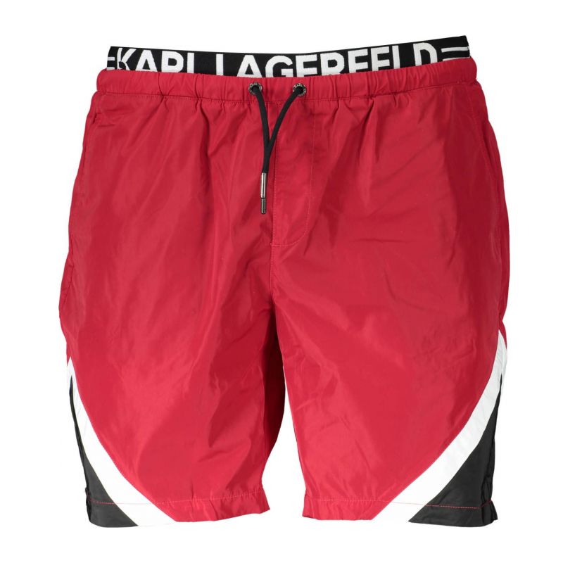 Мъжки бански KARL LAGERFELD KL20MBM05_ROSSO_RED