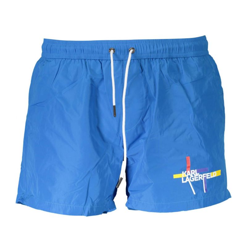 Мъжки бански KARL LAGERFELD KL20MBS01_AZZURRO_BLUE