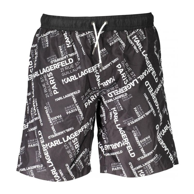 Мъжки бански KARL LAGERFELD KL20MBL01_NERO_BLACK