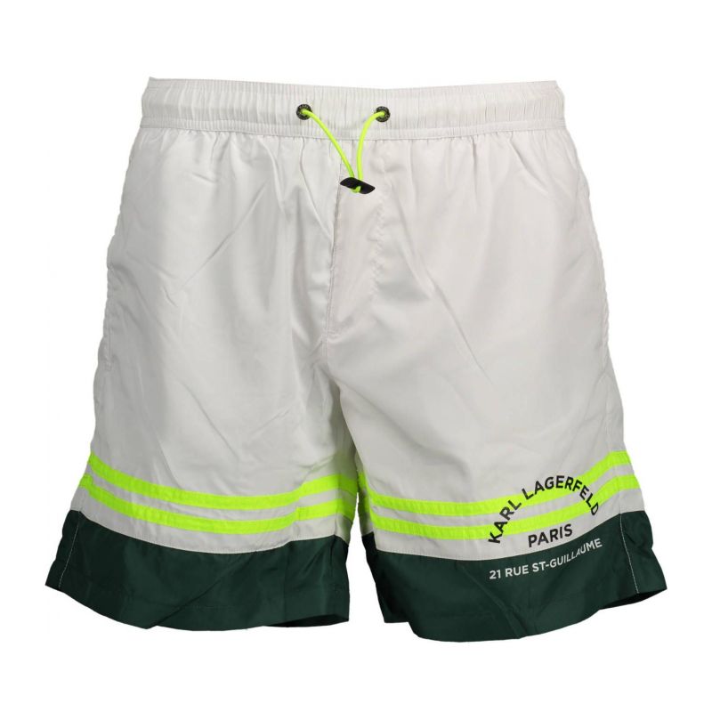 Мъжки бански KARL LAGERFELD KL22MBS03_BIANCO_WHITE