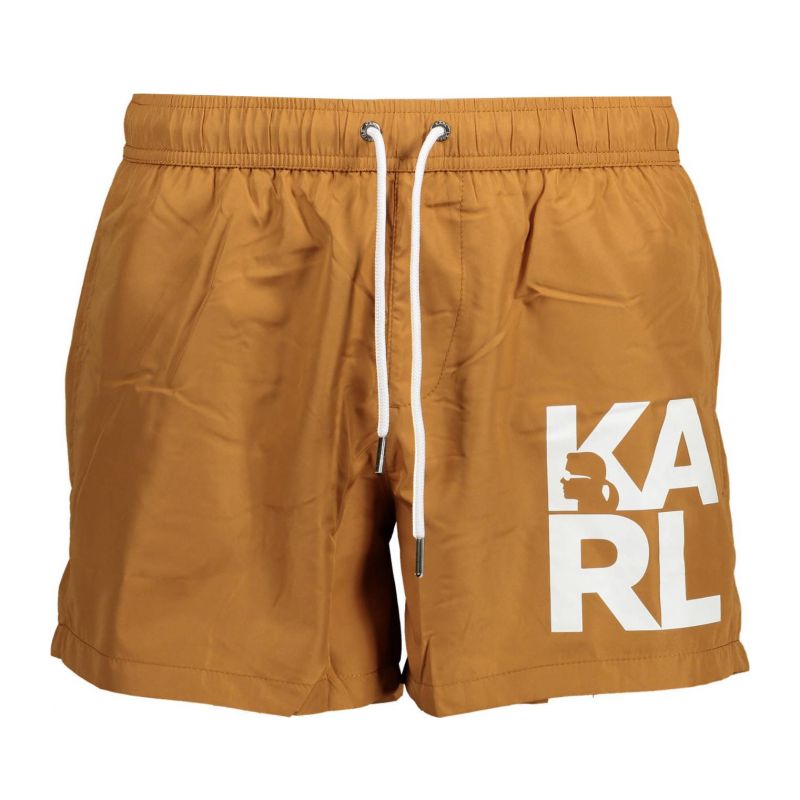 Мъжки бански KARL LAGERFELD KL22MBS08_MARRONE_BROWN