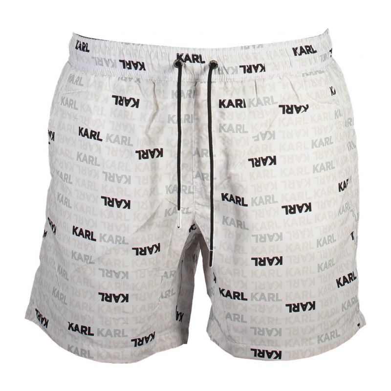 Мъжки бански KARL LAGERFELD KL21MBM06_BIANCO_WHITE