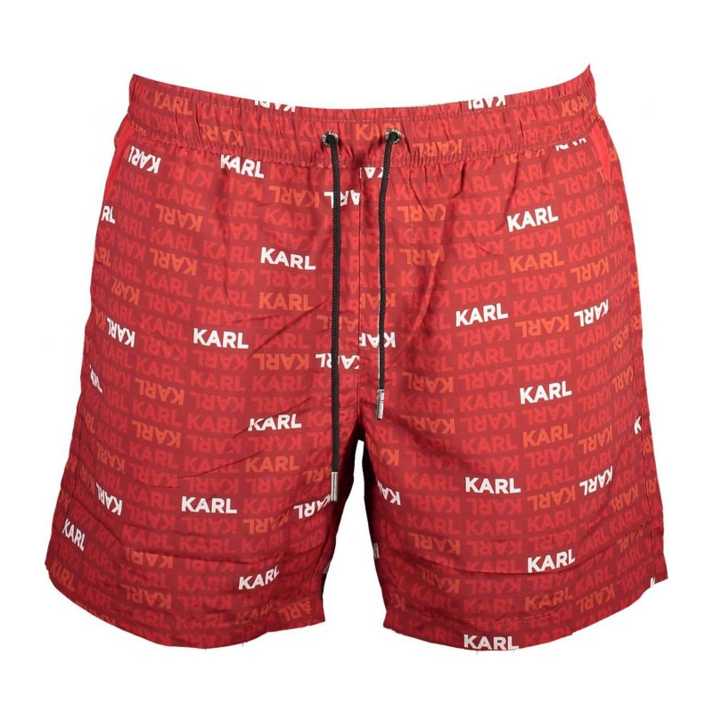 Мъжки бански KARL LAGERFELD KL21MBM06_ROSSO_RED