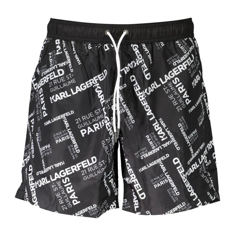 Мъжки бански KARL LAGERFELD KL20MBM08_F72AE87_NEROBLACK
