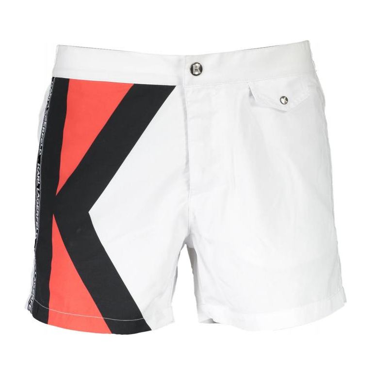 Мъжки бански KARL LAGERFELD KL19MBS04_WHITE