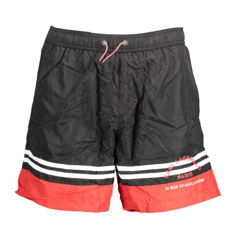Мъжки бански костюм  beachwell, черен, долнище KARL LAGERFELD KL22MBS03_31A2F3C_NEROBLACK