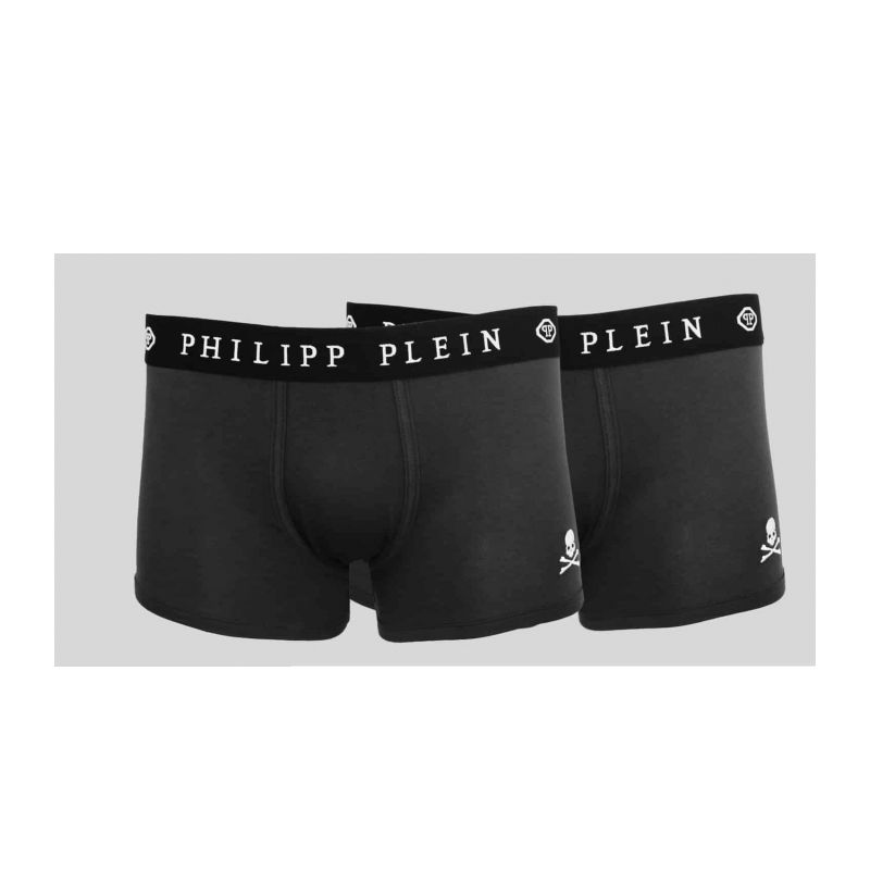 Мъжки боксерки PHILIPP PLEIN UUPB01-99_BI-PACK_BLK