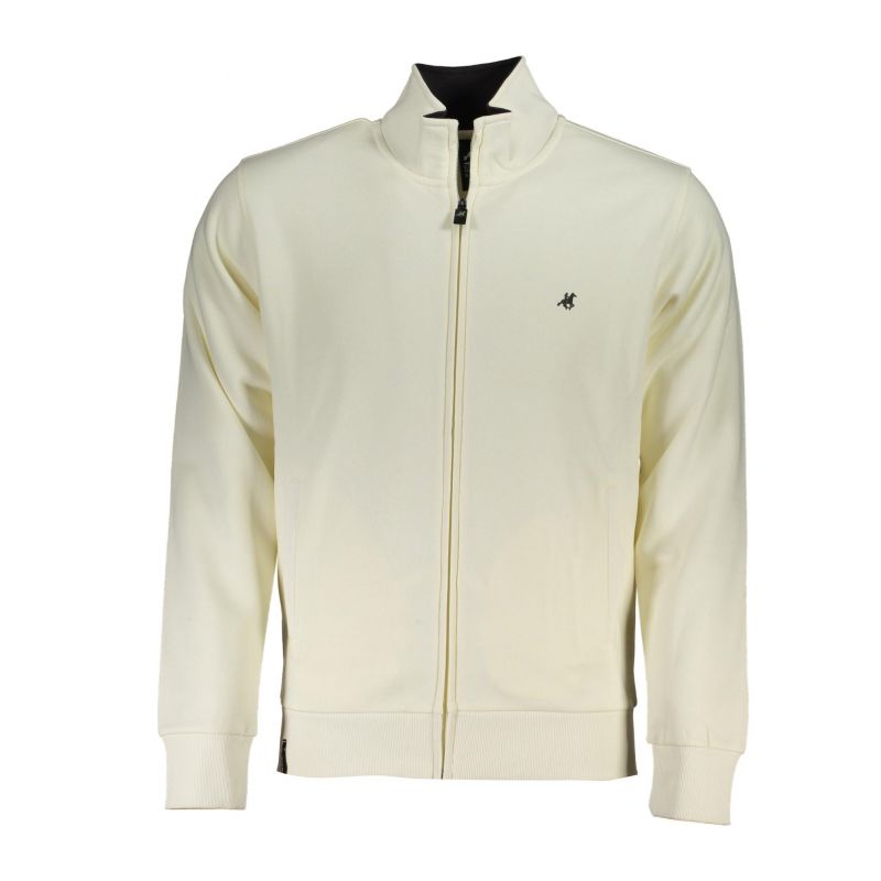 Мъжки бял суитшърт с цип us grand U.S. GRAND USF178_BIOFF-WHIT