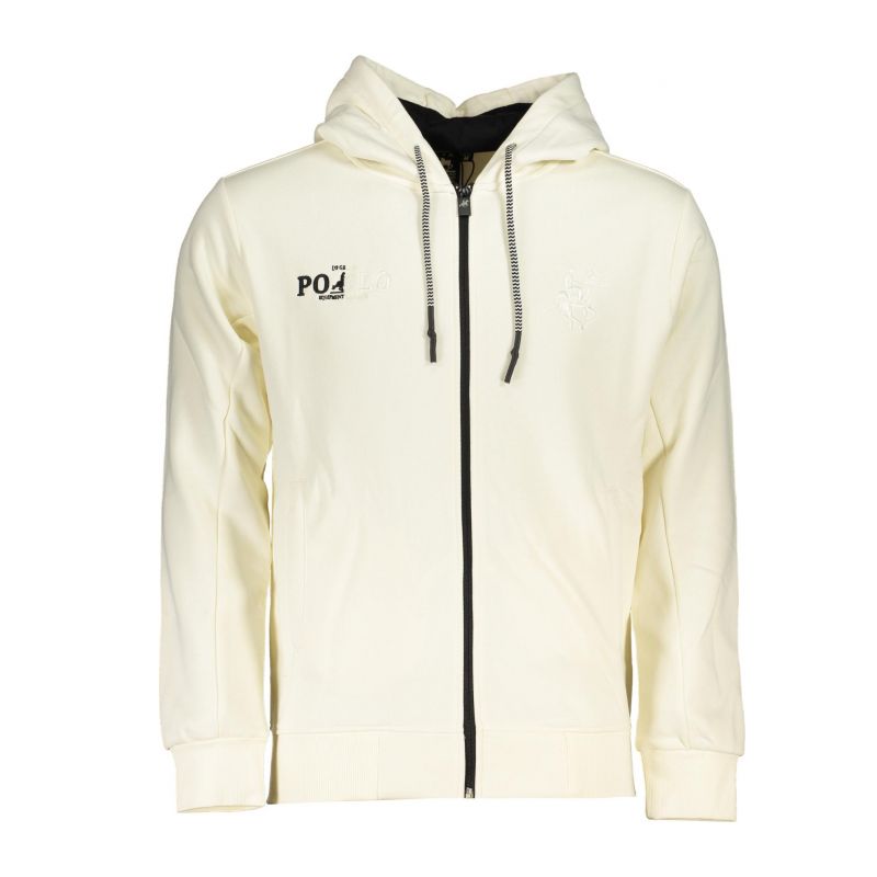 Мъжки бял суитшърт с цип us grand U.S. GRAND USF883_BIOFFWHI