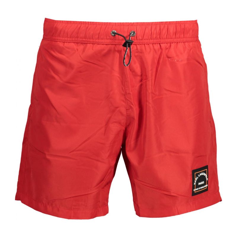 Мъжки долнище за плажен бански , червено KARL LAGERFELD KL22MBM01_93A9B1D_ROSSORED