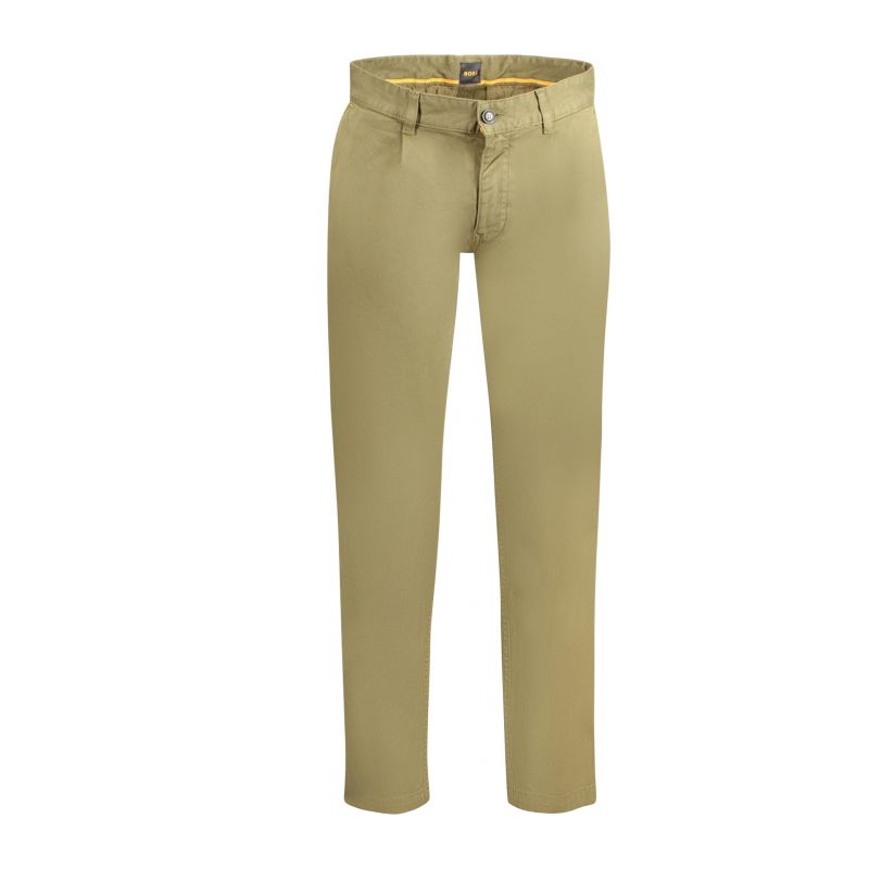 Мъжки зелен панталон hugo  BOSS 50529308CHINOPLEATED_VE368