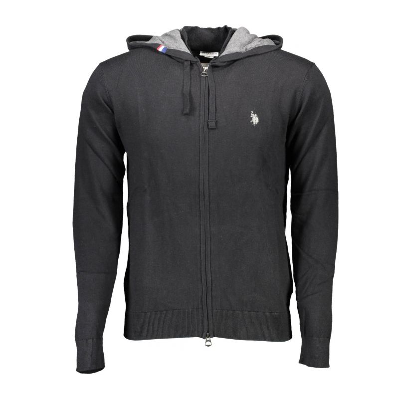 Мъжки кардиган us polo, черен U.S. POLO 6091248847_CC87FCF_NERO199