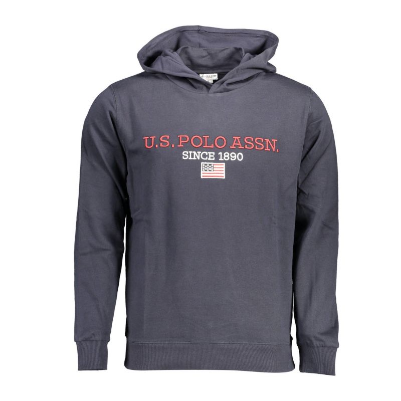Мъжки поло суитшърт без цип, син U.S. POLO 6446053223_1D09AB3_BLU179