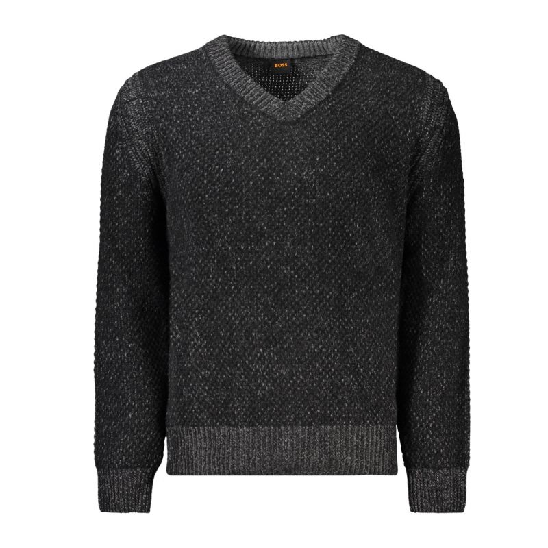 Мъжки пуловер hugo черен BOSS 50523562KOLAR_NE001