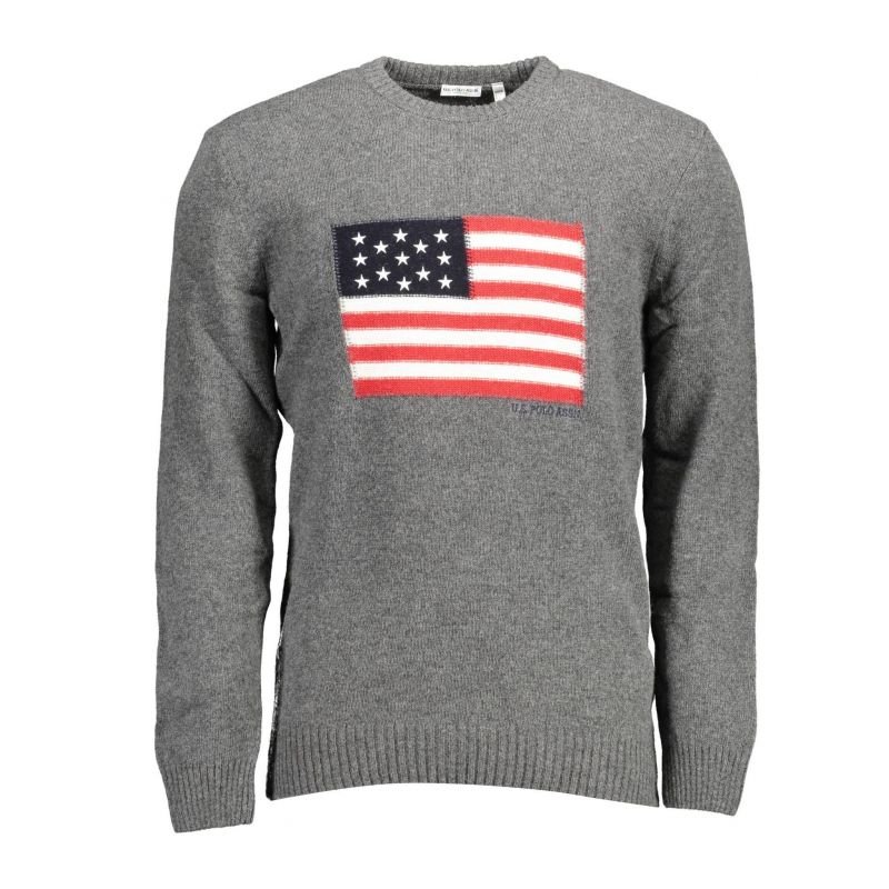 Мъжки пуловер U.S. POLO 62917-53280_GRIGIO_189