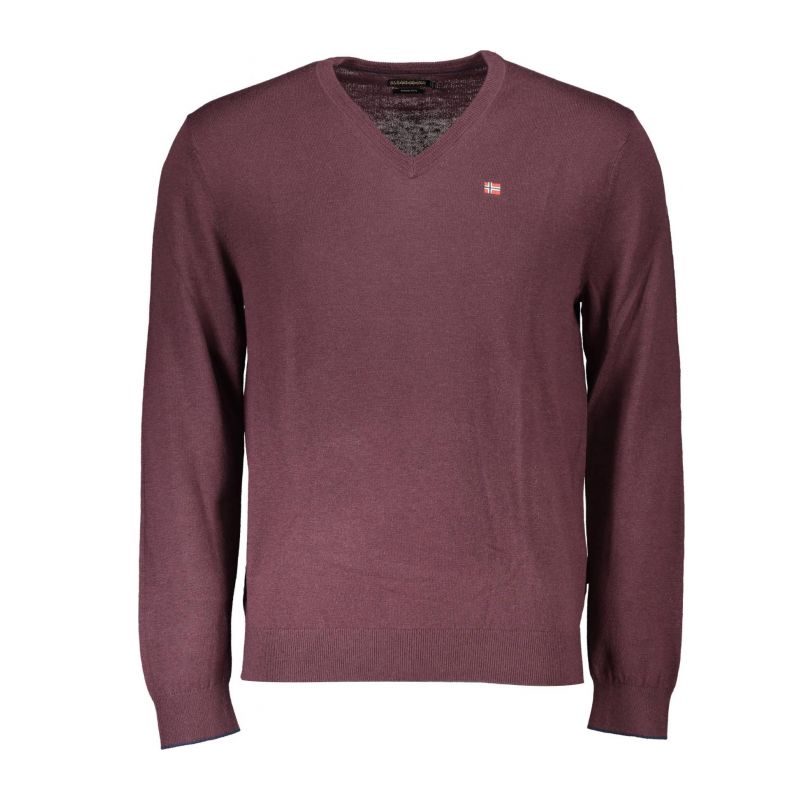 Мъжки пуловер NAPAPIJRI NP0A4GJQ-DAMAVAND-V-4_ROSSO_RE7