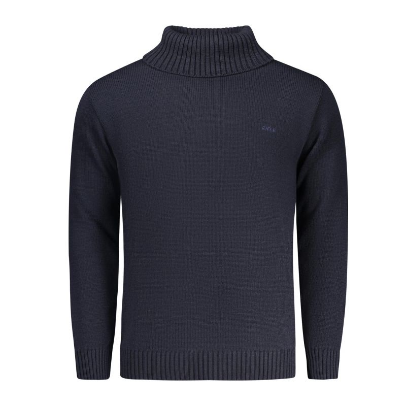 Мъжки пуловер с пушка, син RIFLE RFTR081_BLBLU