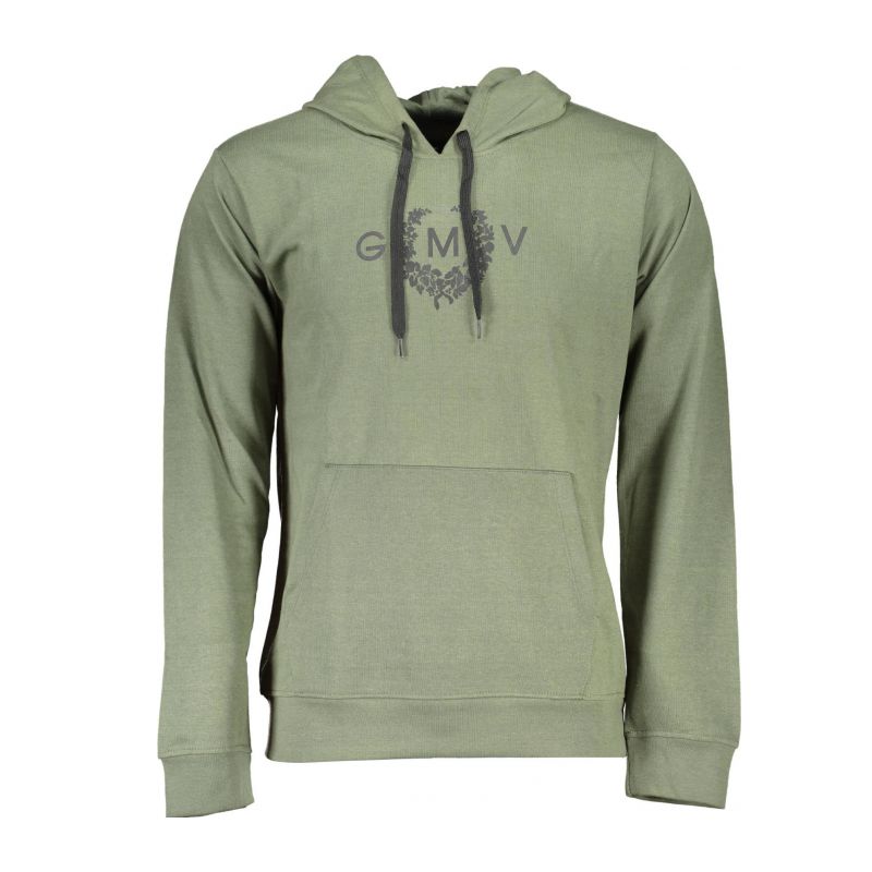 Мъжки суитшър без цип, зелен GIAN MARCO VENTURI AU00796PIERO_E0F2B76_VERDEMILIT