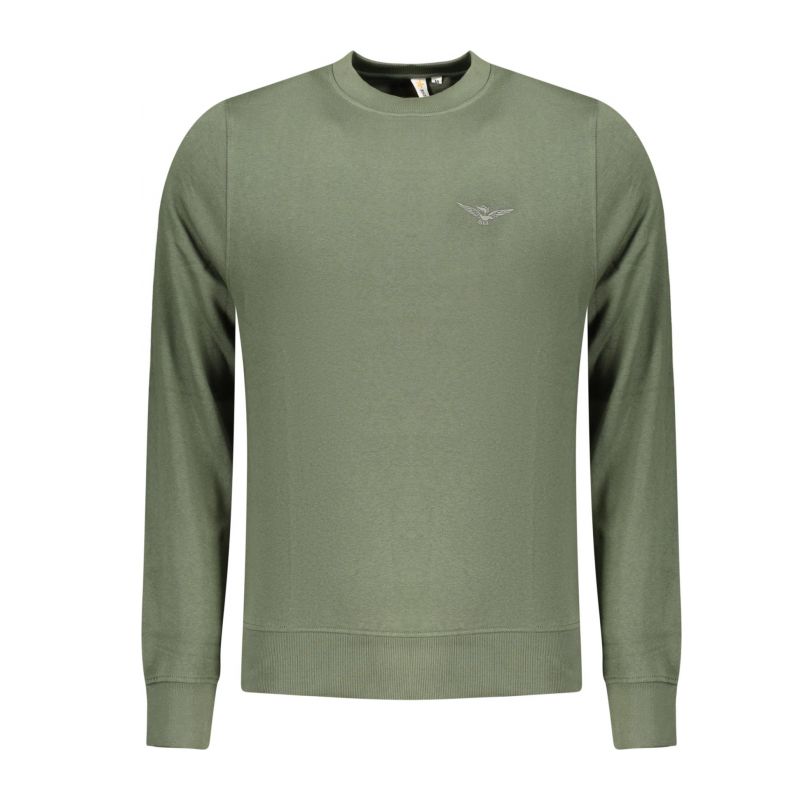 Мъжки суитшър с цип, военна академия, зелен ACCADEMIA MILITARE W5S616-7014_VE058