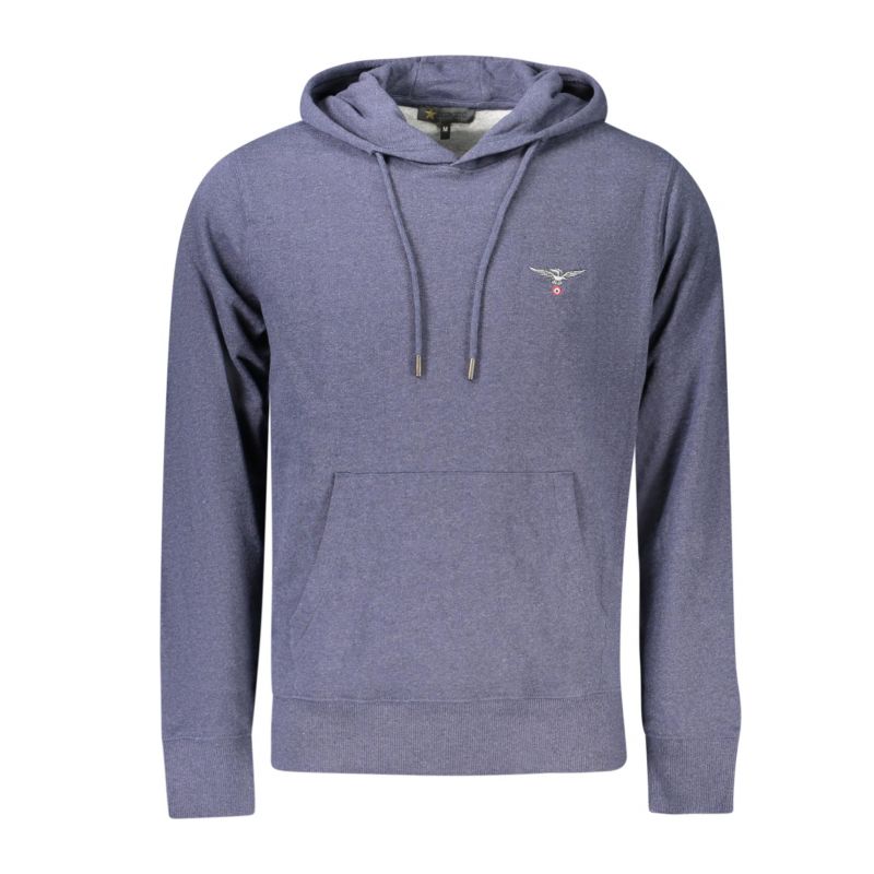 Мъжки суитшър с цип, син, военна академия ACCADEMIA MILITARE W5S6447014_BL044