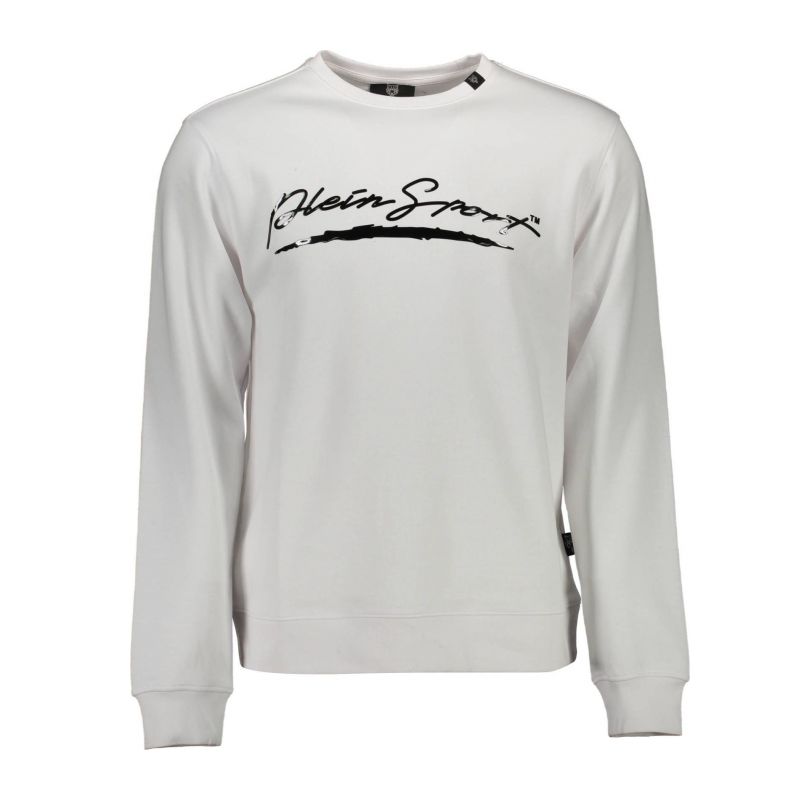 Мъжки суитшър с цип , бял PLEIN SPORT FIPS207_B2D8F13_BIANCO01WH