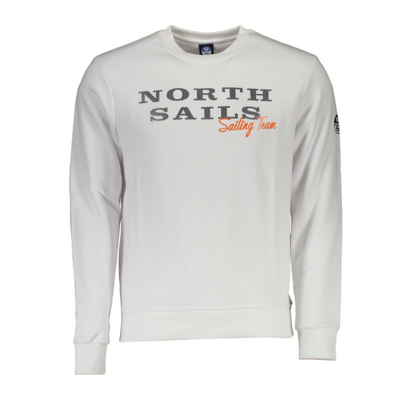 Мъжки суитшър с цип , бял NORTH SAILS 902297000_0CD4B2B_BIANCO0101