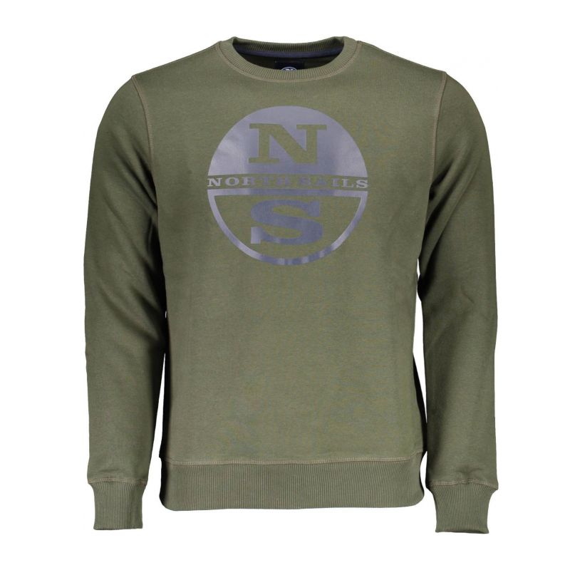Мъжки суитшър с цип , зелен NORTH SAILS 902461000_5EE6509_VERDE0440