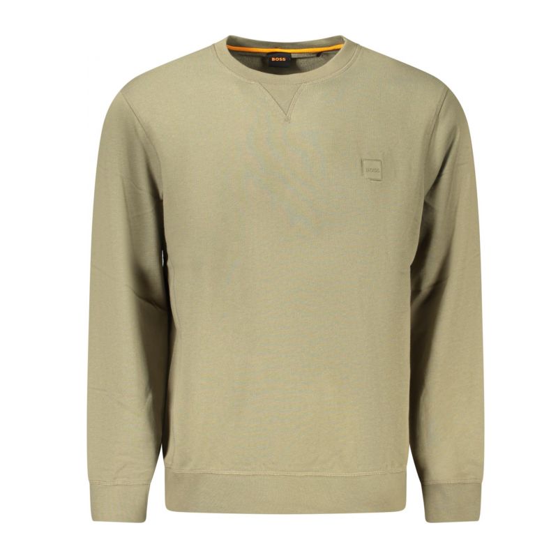 Мъжки суитшърт без цип , зелен BOSS 50509323WESTART_VE342