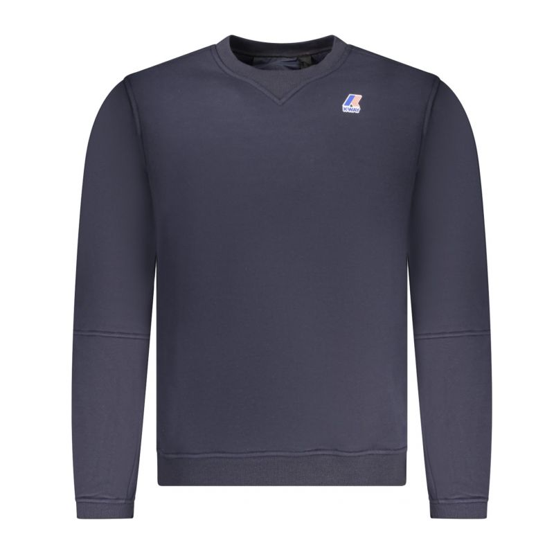 Мъжки суитшърт с цип, син k-way K WAY K6132MWNAELBRUSHEDPC_BLK89