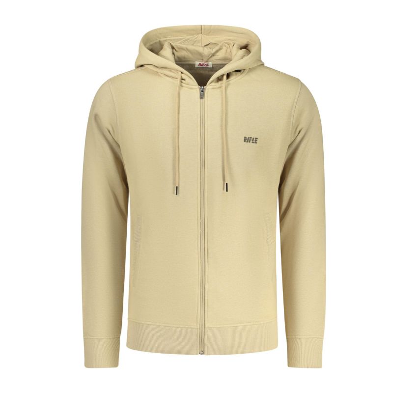 Мъжки суитшърт с цип , бежов RIFLE RFF019_BESABBIA