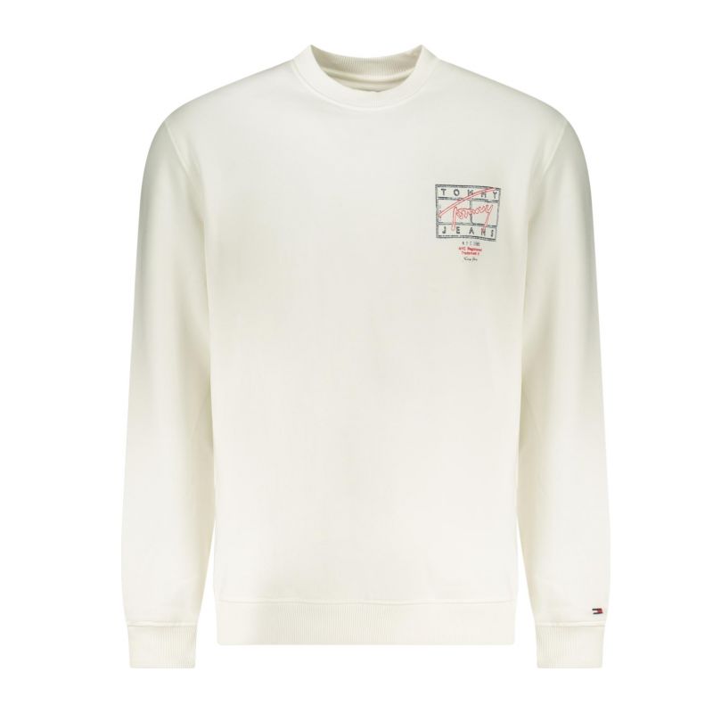 Мъжки суитшърт с цип , бял TOMMY HILFIGER DM0DM22366_BIYBL