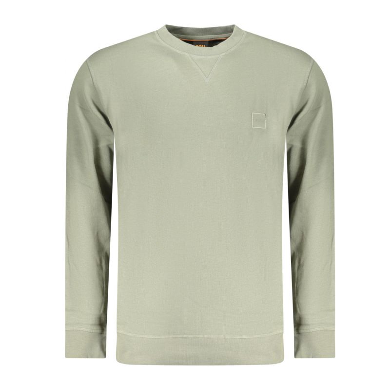 Мъжки суитшърт с цип , зелен BOSS 50509323WESTART_VE076