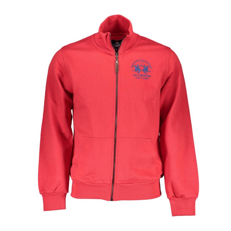 Мъжки суитшърт с цип , червен LA MARTINA XMF005FP059_9162630_ROSSO06084