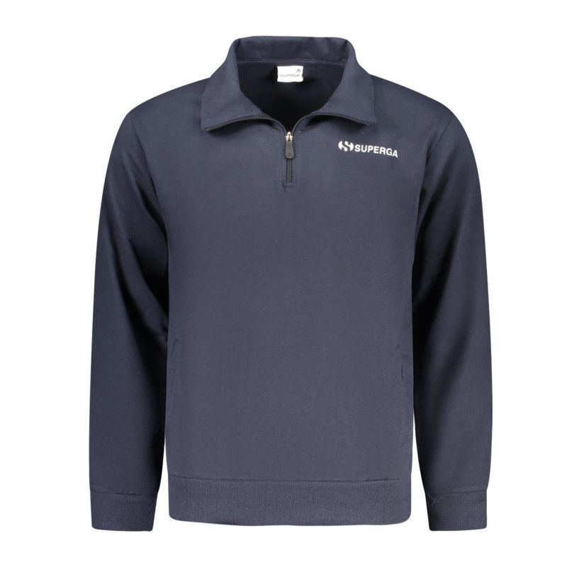 Мъжки суитшърт с цип  в син цвят SUPERGA SMS26342_BLNAVY
