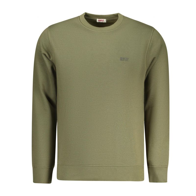 Мъжки суитшърт с цип vel, зелен RIFLE RFF016_VEARMY