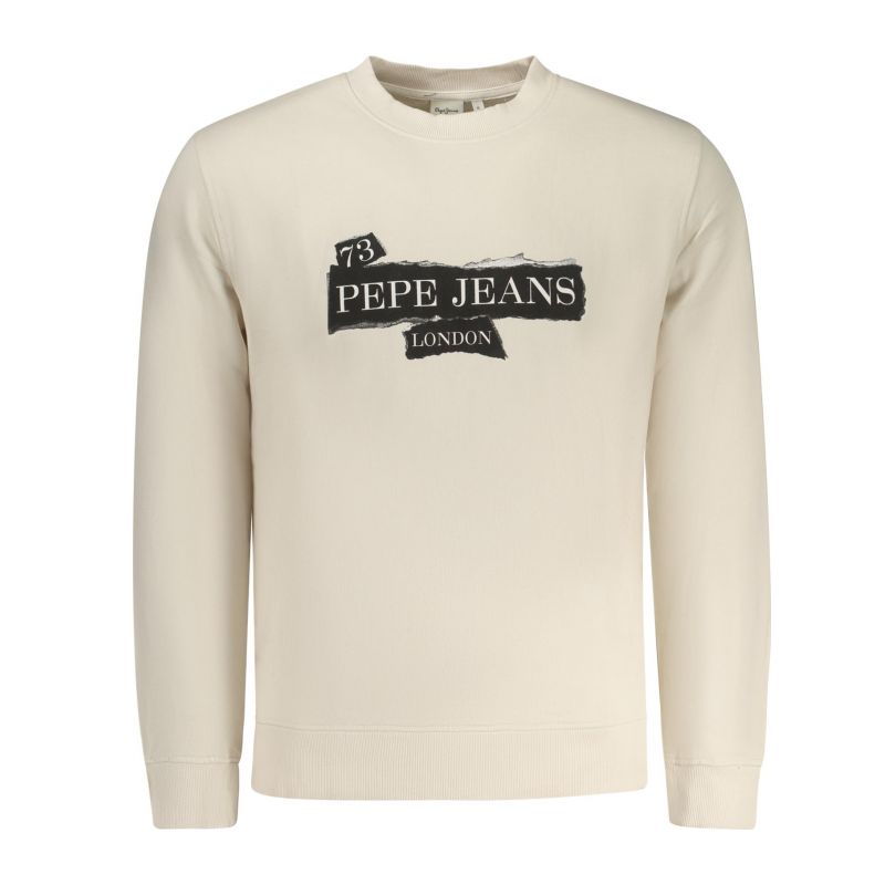 Мъжки суитшърт с цип в бежов цвят PEPE JEANS PM5800066GUSCREW_BE804