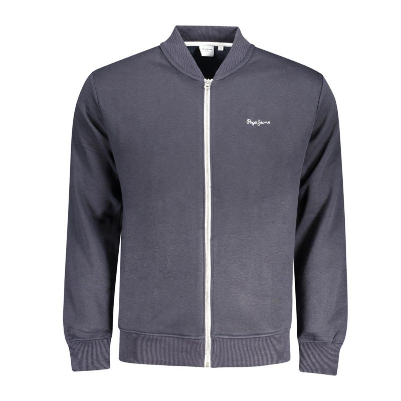 Мъжки суитшърт с цип в син цвят PEPE JEANS PM5800010MACBETHPLAINBOMBER_BL594