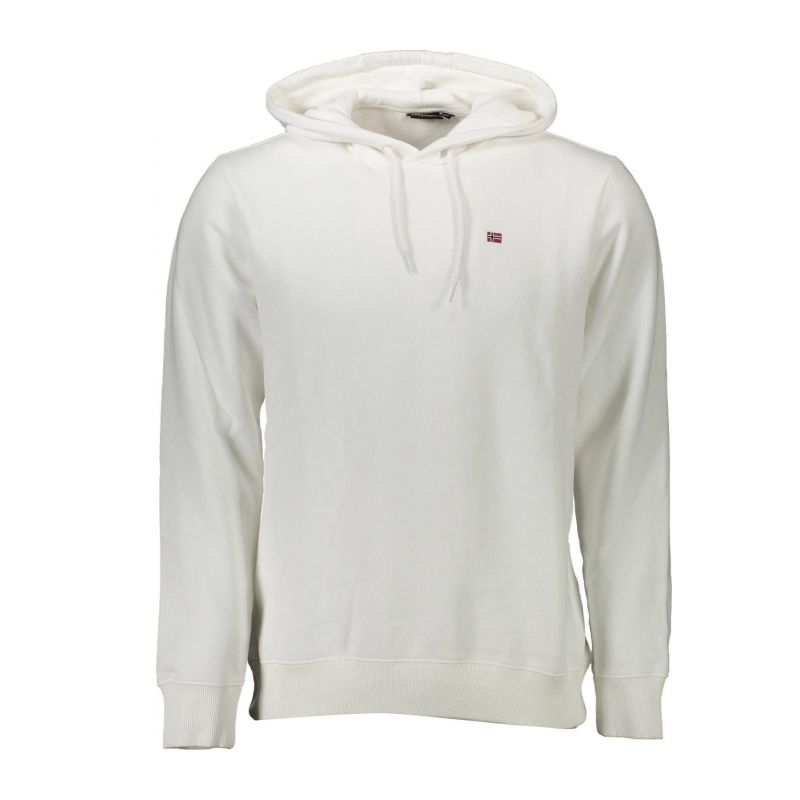 Мъжки суичър NAPAPIJRI NP0A4FQV-BALIS-HOOD_BIANCO_002-BRIGHTWHITE