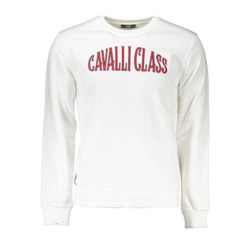 Мъжки суичър CAVALLI CLASS QXT65D-CF062_BIANCO_00053