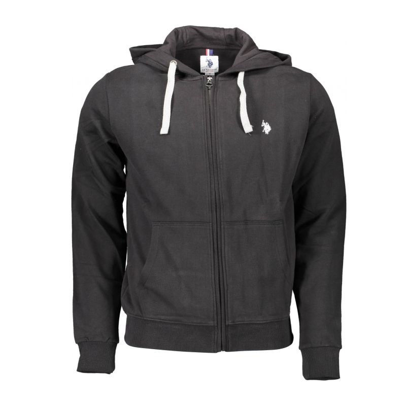 Мъжки суичър с цип U.S. POLO 60699-53223_NERO_199